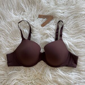 Skims Fits Everybody T-shirt Demi Bra Cocoa Size 42A